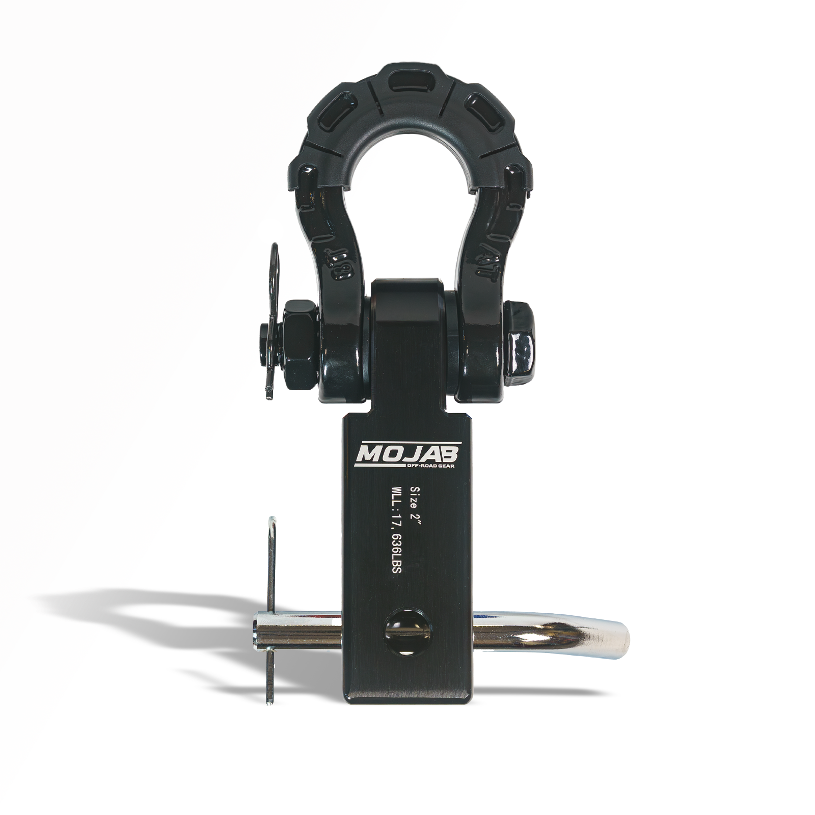 2'' Aluminum Hitch Receiver with Steel D-Shackle (LIFETIME WARRANTY) Expected delivery W/C May 25th